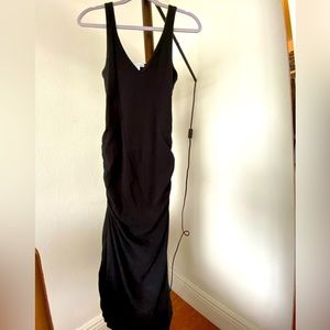 James Perse very soft size 1 mid-length body con tank top dress in black!